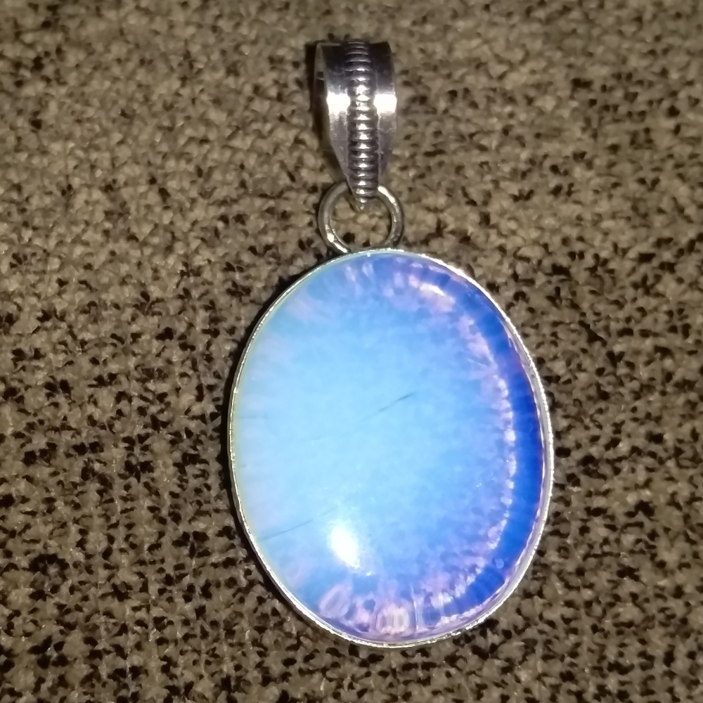 Sterling Silver & Opalite Pendant